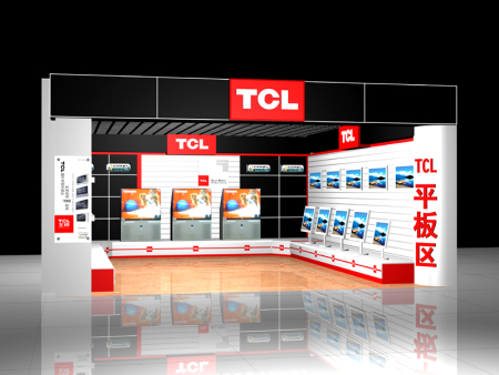 時(shí)令TCL彩電(diàn)展廳設計(jì)效果圖